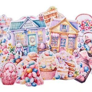40+ Pc Easter Pastels Sampler! A Delightful Mix Of Tags, Cards & Fussy Cuts!